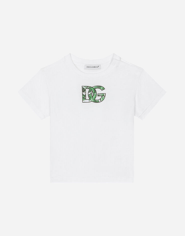Dolce & Gabbana DG 로고 저지 티셔츠 인쇄 L1JTEYII7EA