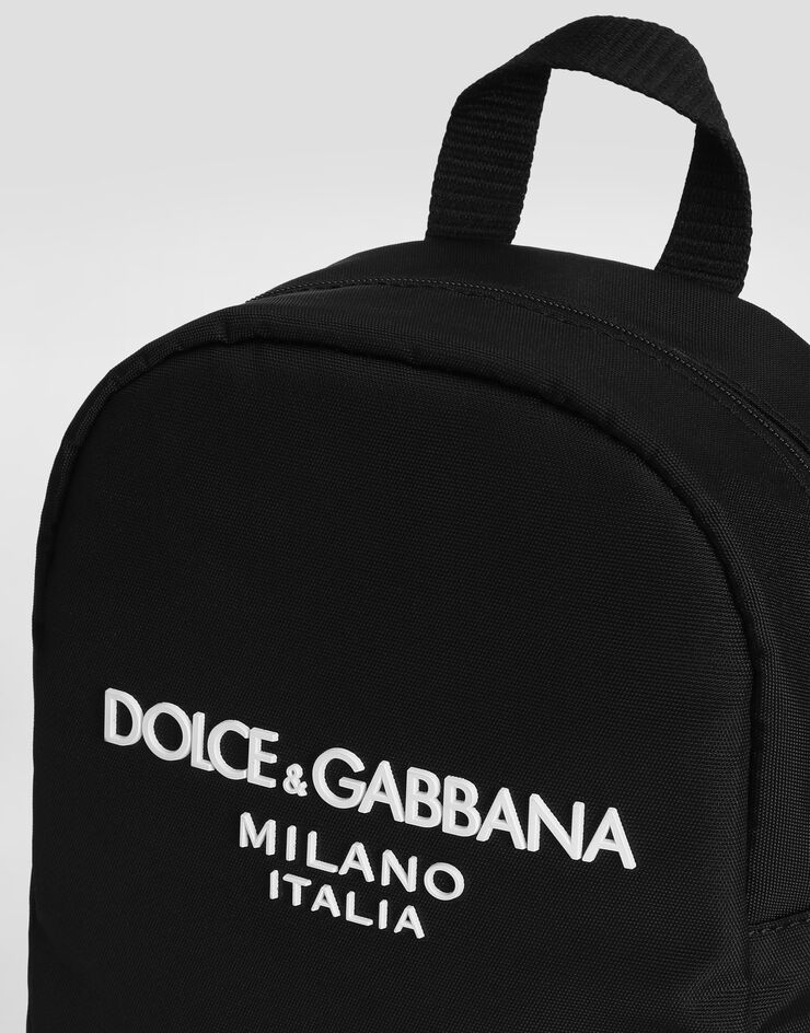 Dolce & Gabbana Mochila de nailon con logotipo Dolce&Gabbana Negro EM0141AB124