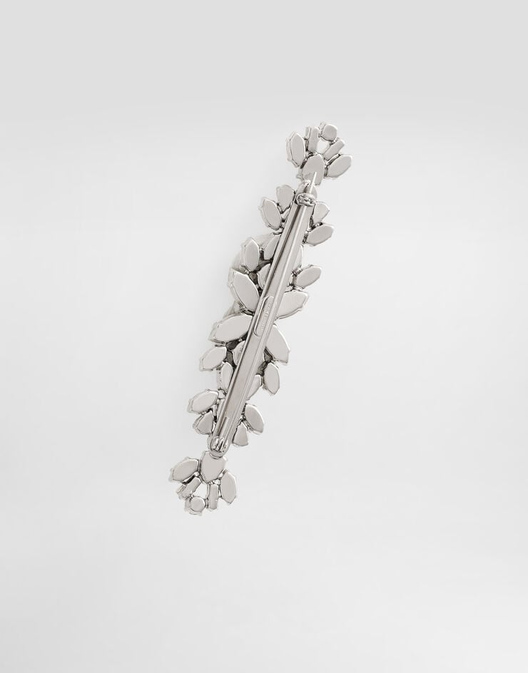 Dolce & Gabbana Rhinestone brooch Silver WPS3S2W1111