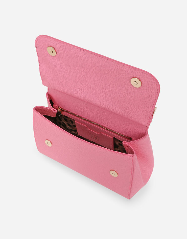 Dolce & Gabbana Большая сумка Sicily с короткой ручкой розовый BB6002A1001