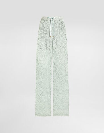 Dolce & Gabbana Lace trousers Dolce & Gabbana Lace trousers Green FTC9UTHLMEA