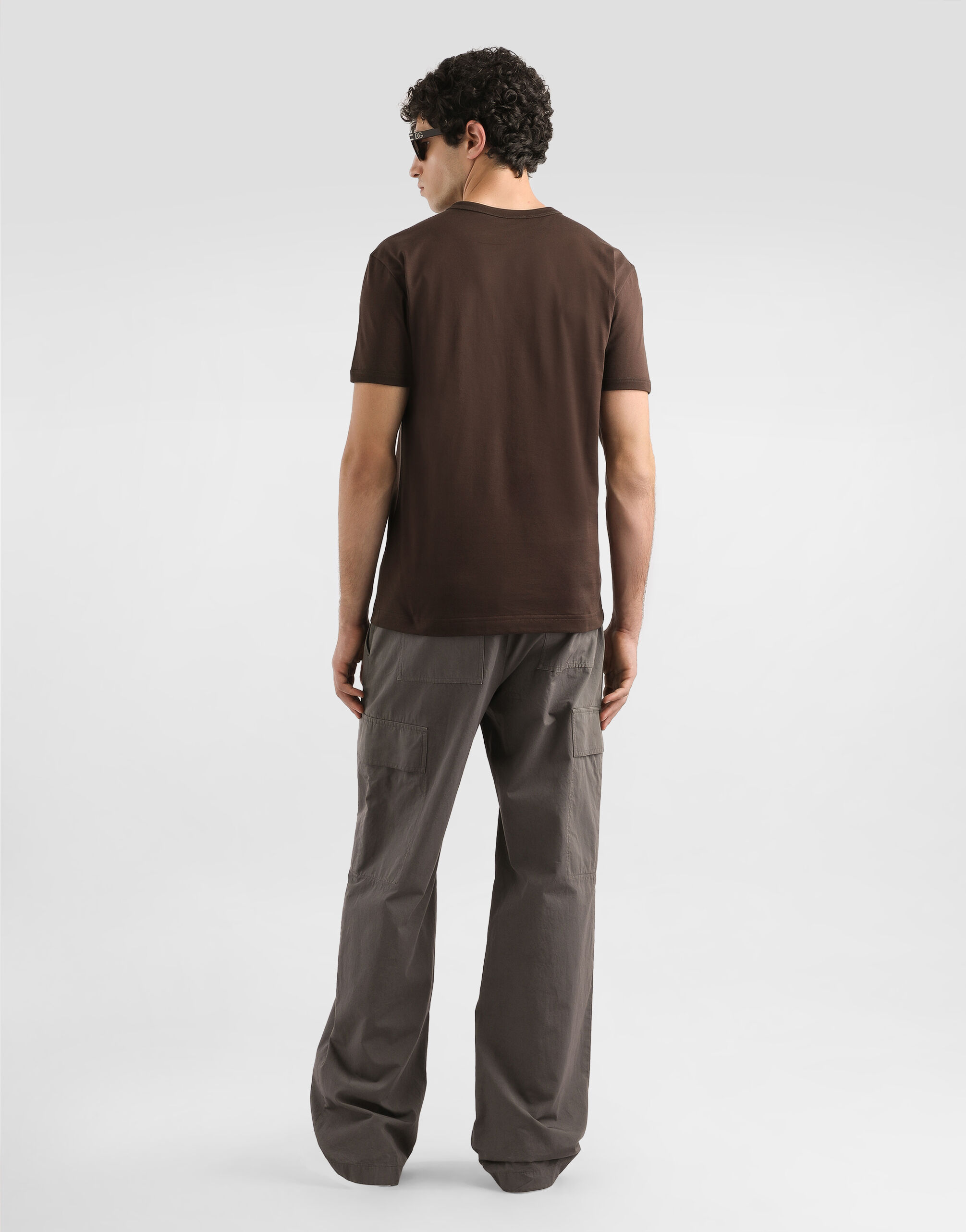 Cotton t-shirt with heraldic patch - thumbnail 3