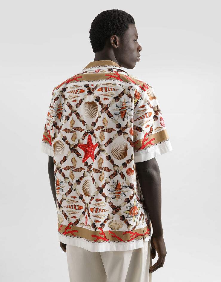 Dolce & Gabbana shell-print hawaii poplin shirt Multicolor G5JH9TFI5L2