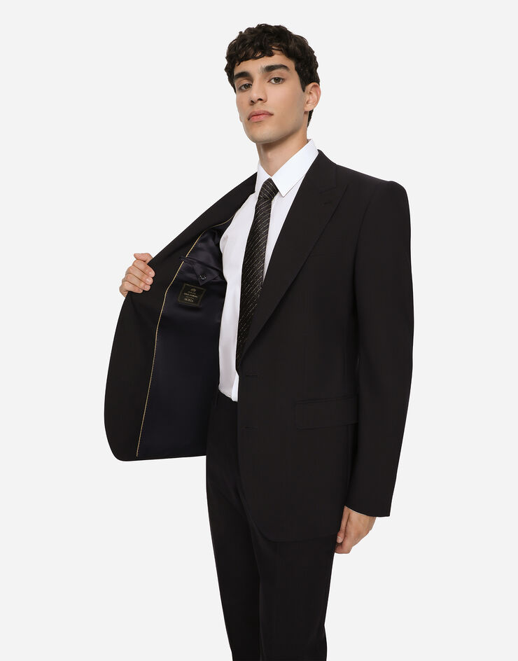 Dolce & Gabbana Anzug Sicilia aus Wollstretch Blau GKPQMTFUBF2