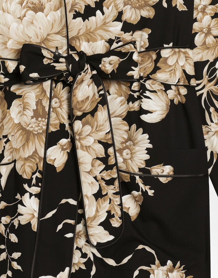 Dolce & Gabbana Rose-print silk vanity shirt Dolce & Gabbana Rose-print silk vanity shirt Print F5Q03TFSA7Y