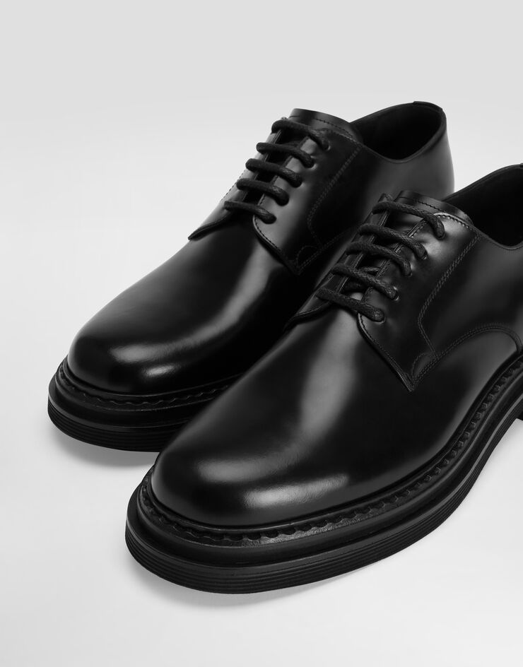 Dolce & Gabbana Brushed calfskin derby Black A10880A1203