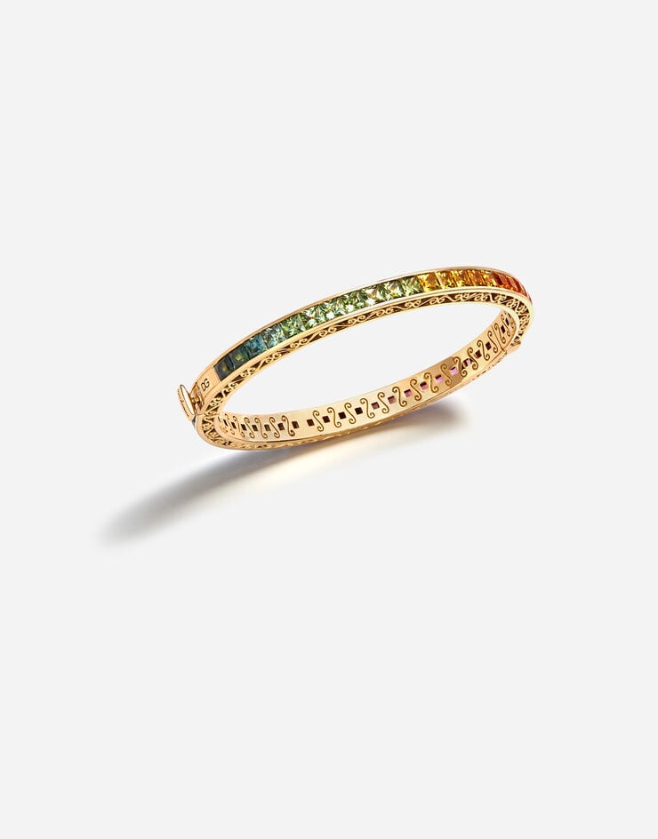 Dolce & Gabbana Multicolor sapphire bracelet Gold WBLB1GWMI15