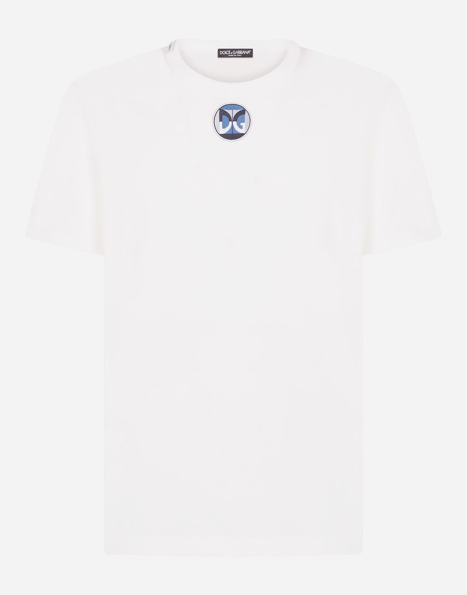 Dolce&Gabbana DGパッチ コットン Vネック Tシャツ Dolce & Gabbana Vネック Tシャツ 通販 - FARFETCH