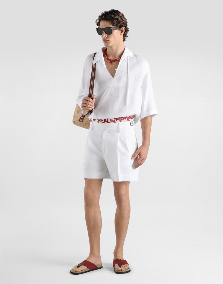 Dolce & Gabbana Cotton bermuda shorts White GP10WTFUFL3