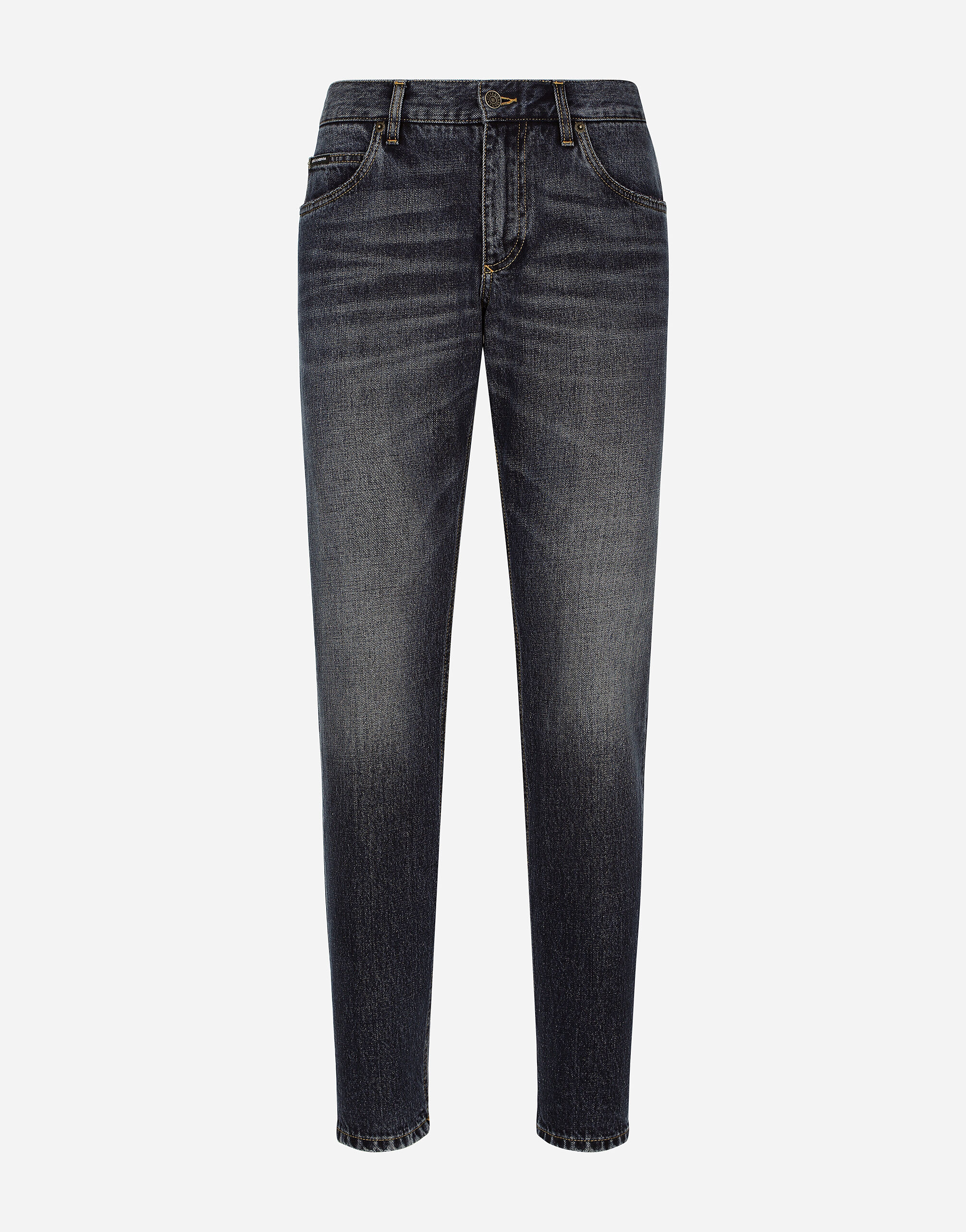 Dolce&Gabbana Regular-fit blue denim jeans Blue GW3JATFUFJR