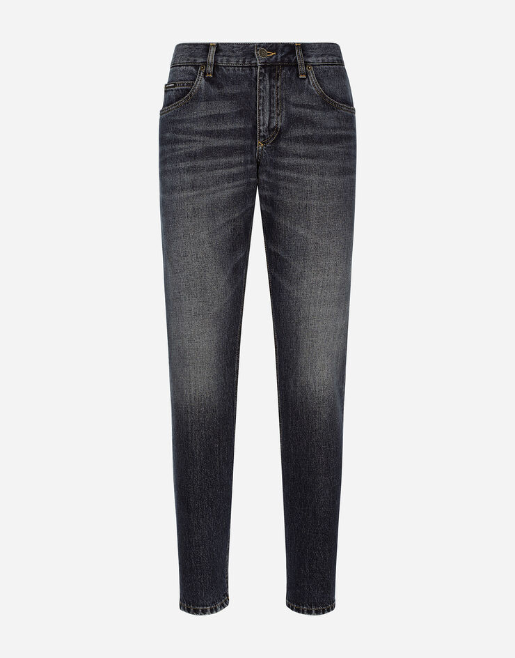 Dolce & Gabbana Regular-fit blue denim jeans Blue GYJCCDG8KE5