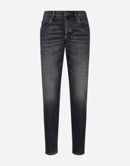 Dolce & Gabbana Regular-fit blue denim jeans Black GY07CDG8KN4