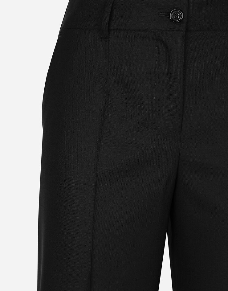 Dolce & Gabbana Flared wool pants Black FTC31TFU28D