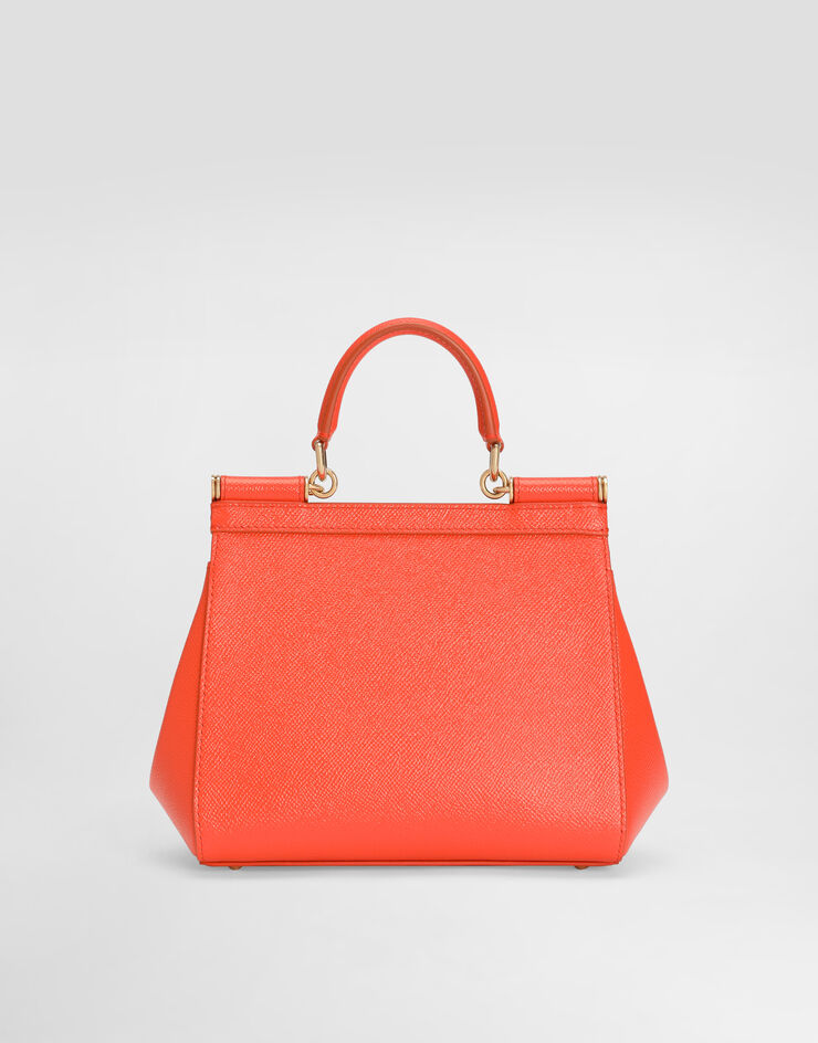 Dolce & Gabbana Small Sicily handbag in calfskin Orange BB6003B1001