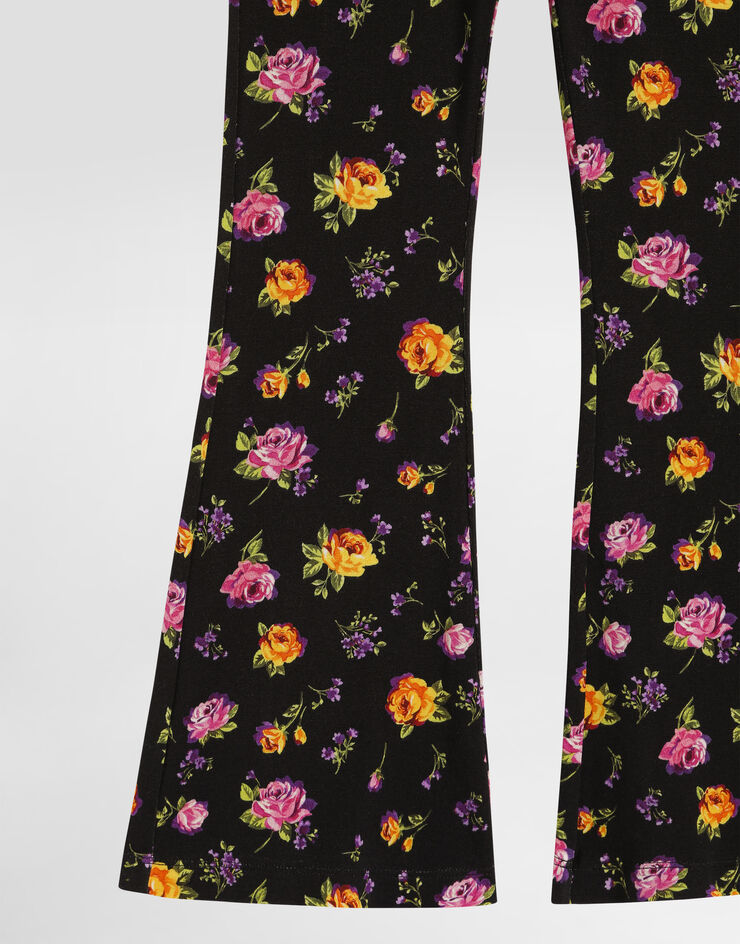 Dolce & Gabbana Small flowers-print jersey trousers Dolce & Gabbana Small flowers-print jersey trousers Multicolor L5JPD8HSGAP