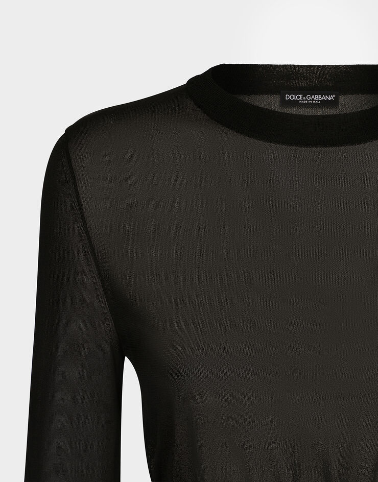 Dolce & Gabbana 비스코스 스웨터 블랙 FXM54TJAIM9