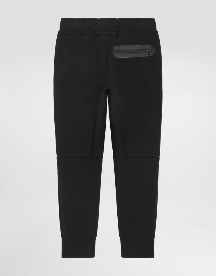 Dolce & Gabbana 스트레치 테크 플리스 조깅 팬츠 Dolce & Gabbana 스트레치 테크 플리스 조깅 팬츠 Black L4JPLJFUGUS