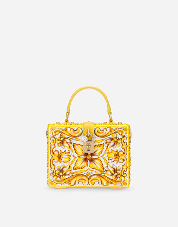 Dolce & Gabbana Bolso de mano Dolce Box Amarillo BB7277AW050