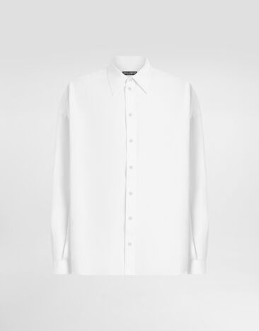 Dolce & Gabbana Long-sleeved linen shirt Multicolor G5MX5TFSA5W