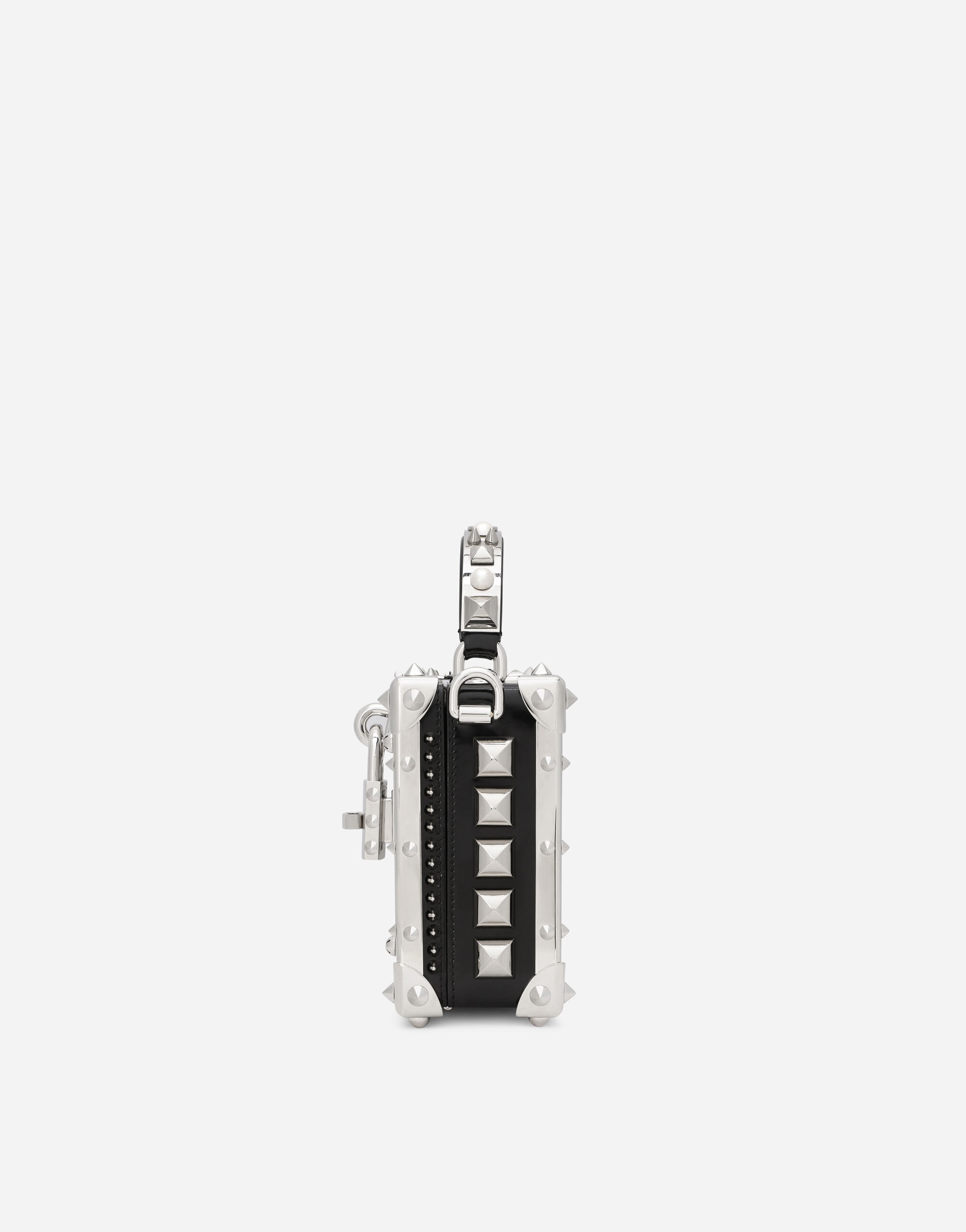 Polished calfskin Dolce Box bag with studs in Multicolor for Women