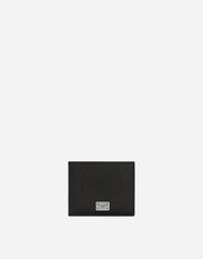 Dolce & Gabbana Calfskin bifold wallet with logo tag Black BP3102AW576