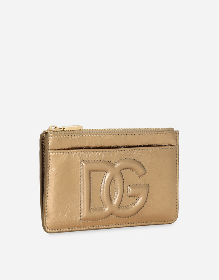 Dolce&Gabbana Кредитница DG Logo среднего размера золотой BI1261AO855