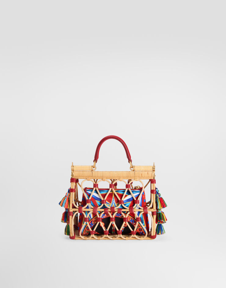 Dolce & Gabbana Sicily handbag with embroidery Multicolor BB5660B0421