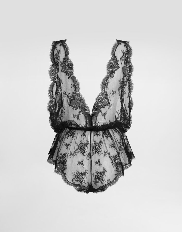 Dolce & Gabbana Lace bodysuit Black O7B24TON0EV