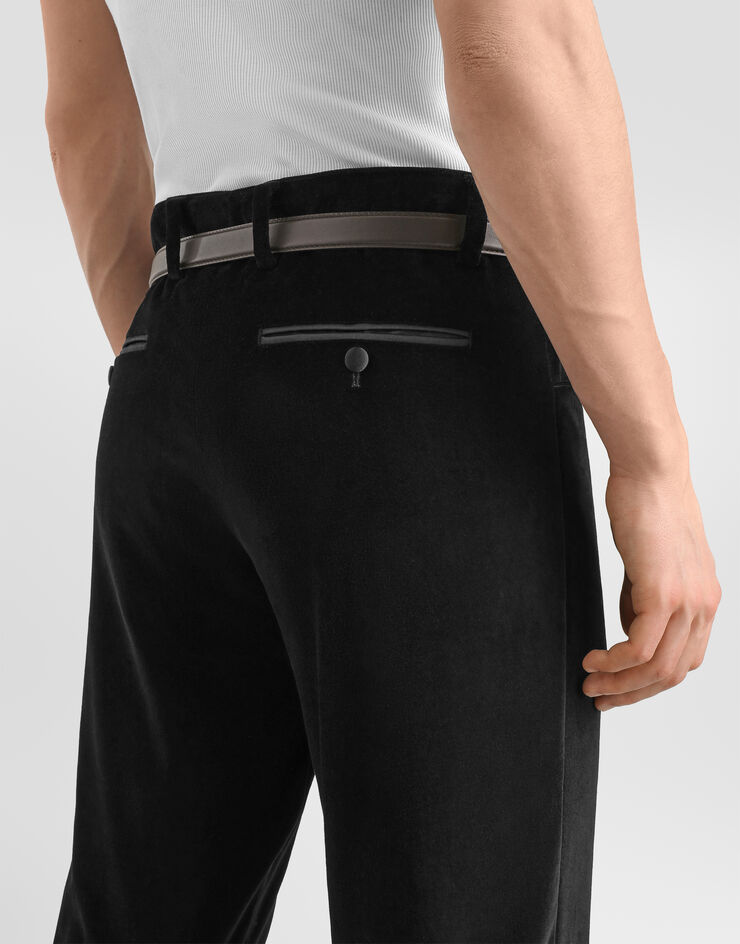 Dolce & Gabbana Velvet trousers Black GP0G7TGK604