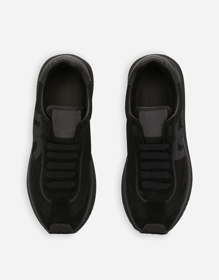 Dolce & Gabbana Mixed-material DG CUSHION sneakers Black CS2288A5355