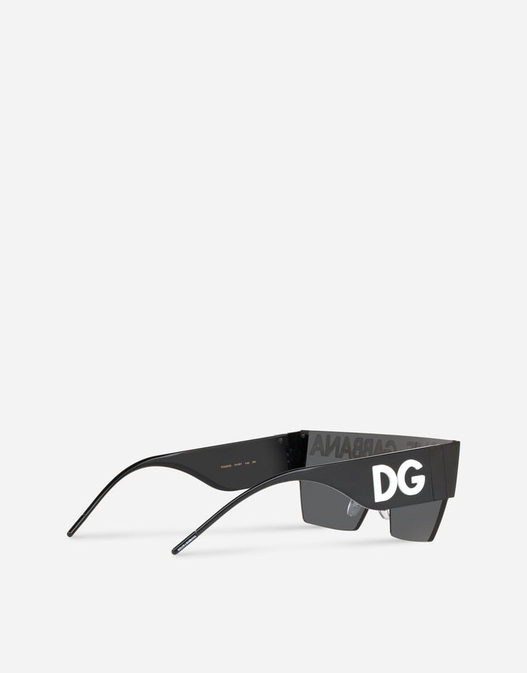 Dolce & Gabbana نظارة شمسية بشعار DG أسود VG2233VM187