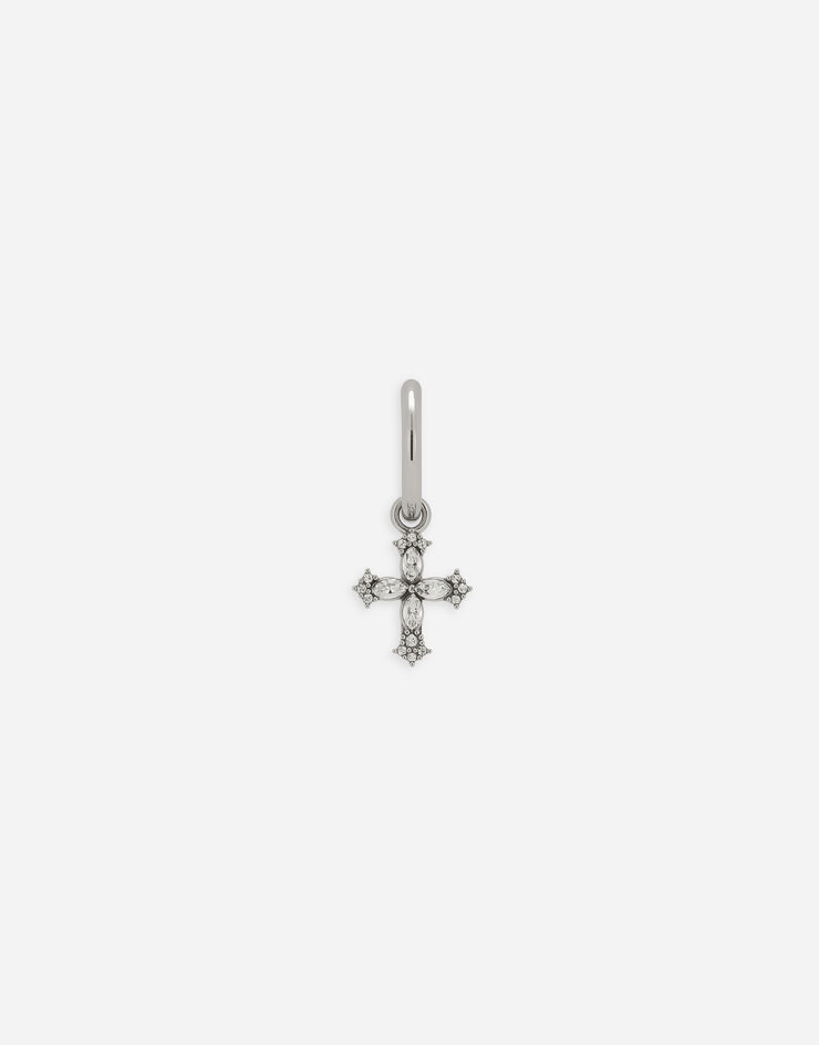 Dolce & Gabbana 十字架装饰单只耳环 银 WEO1M3W1111