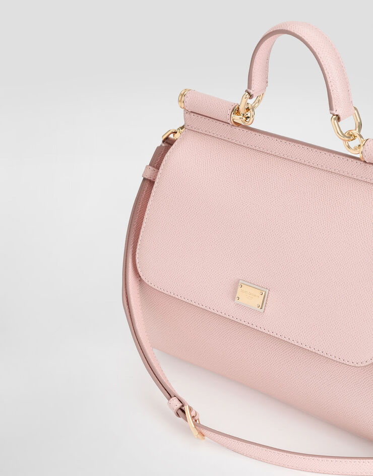 Dolce & Gabbana Grand sac Sicily en veau Dauphine Pink BB6002B1001