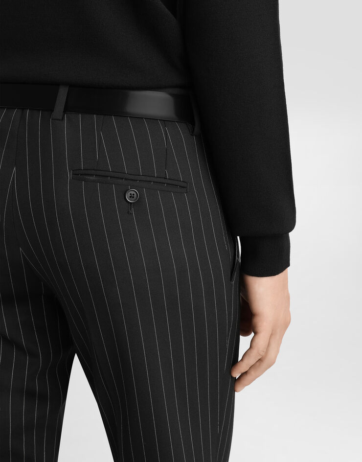 Dolce & Gabbana Single-breasted pinstripe stretch wool Sicily-fit suit Multicolore GKLOMTFRBC0