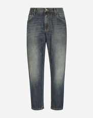 Dolce & Gabbana Light blue wash loose stretch jeans White CS1735AN990