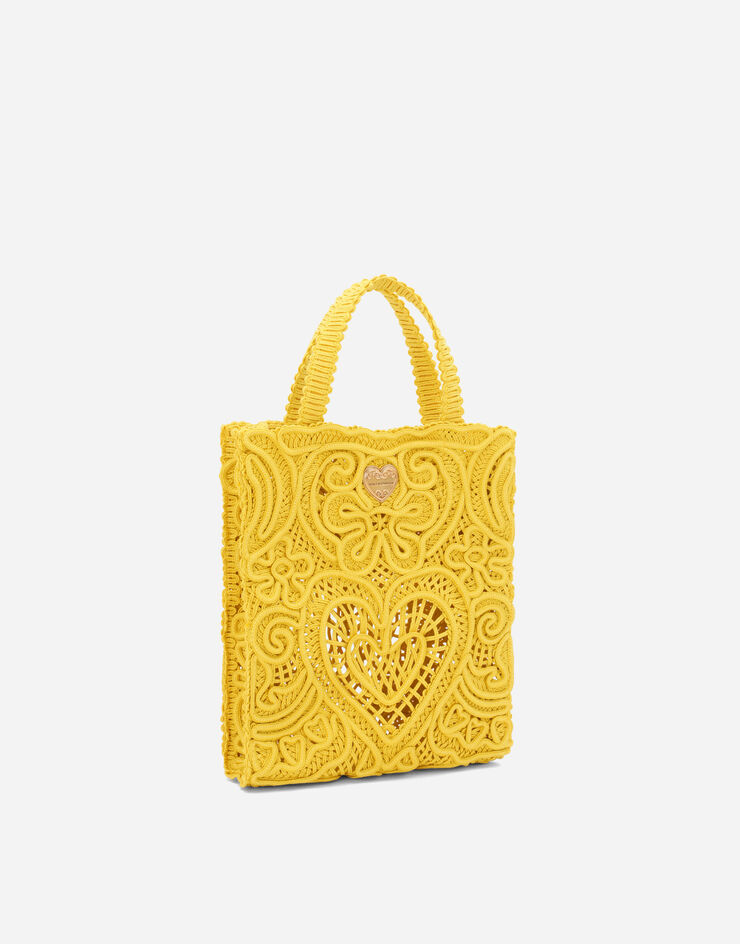 Dolce&Gabbana Bolso shopper Beatrice pequeño Jaune BB6926AW717