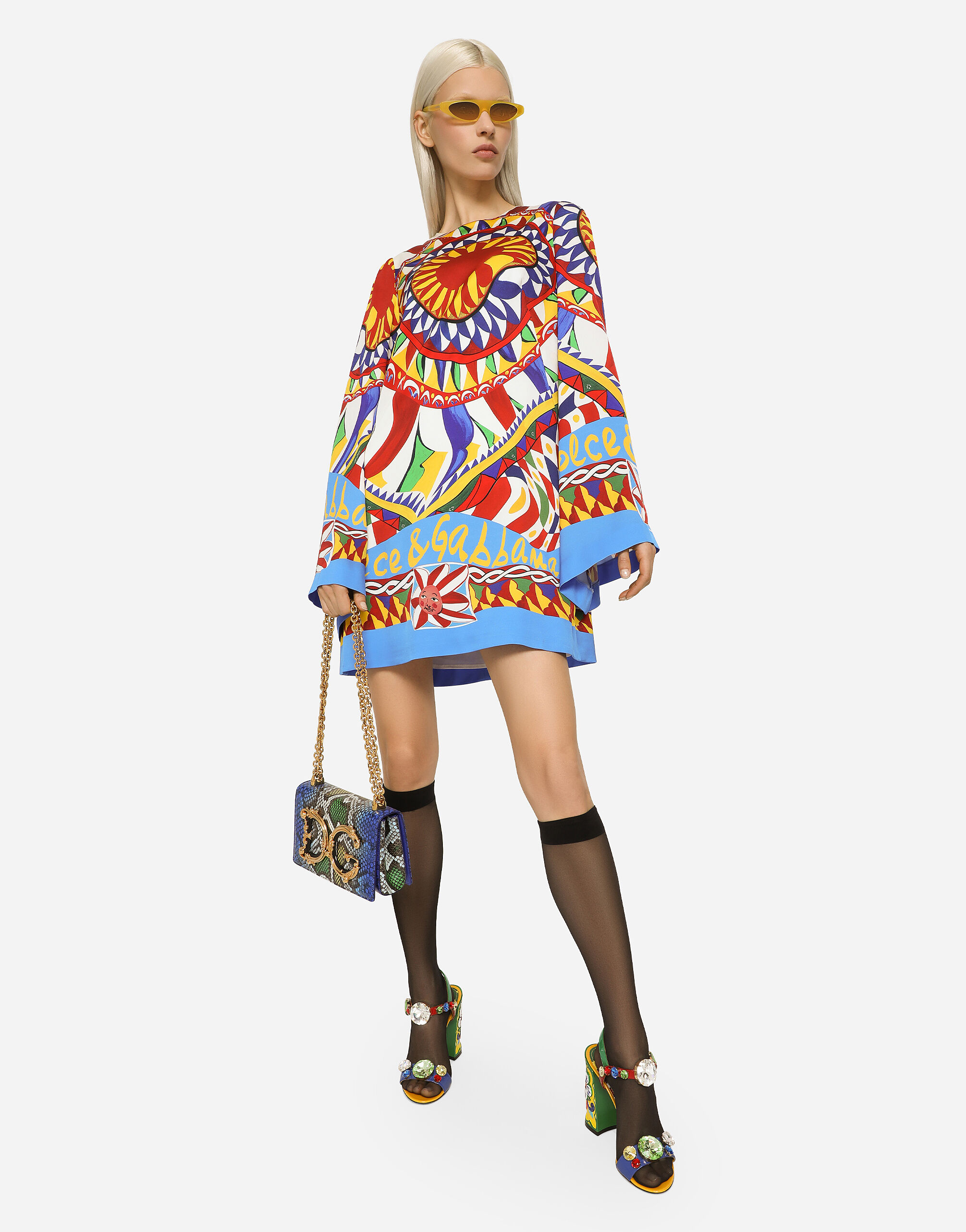 Medium DG Girls shoulder bag in Blue for Women | Dolce&Gabbana® US