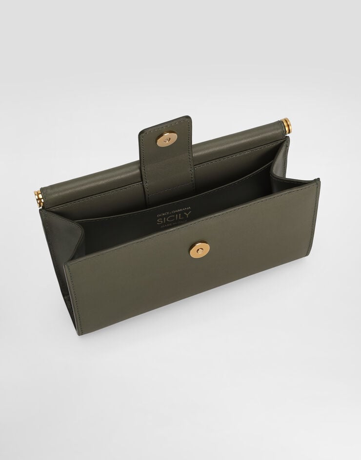 Dolce & Gabbana Plongé calfskin phone bag Dolce & Gabbana Plongé calfskin phone bag Green BI3367A9S25