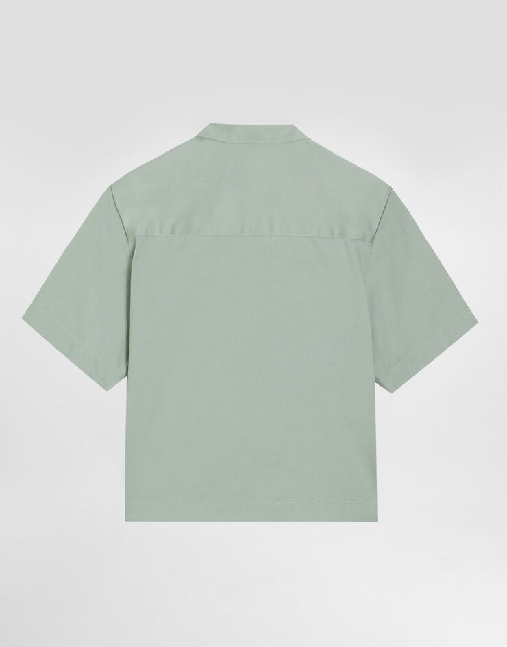 Dolce & Gabbana Cotton sateen shirt Green L44S68FUFKA
