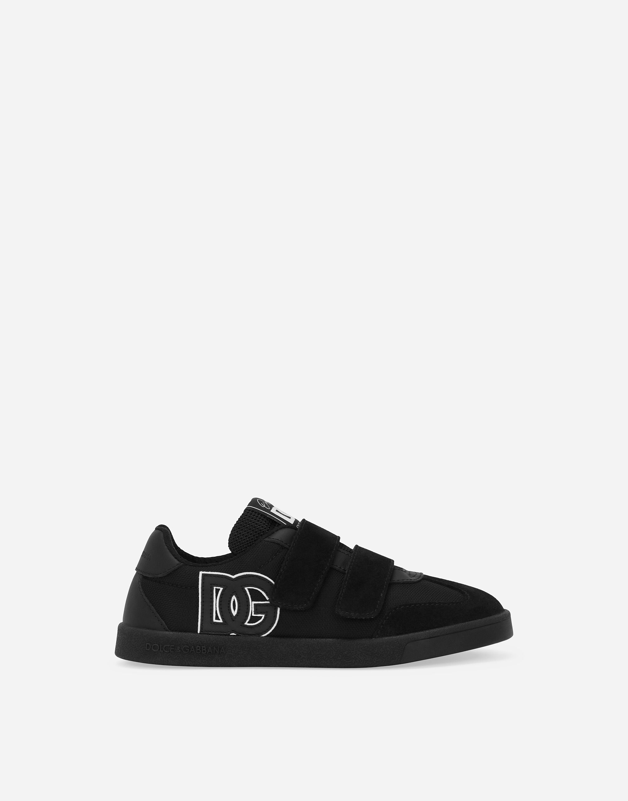 DG Original calfskin low top sneakers with DG logo in Black for Men Dolce Gabbana