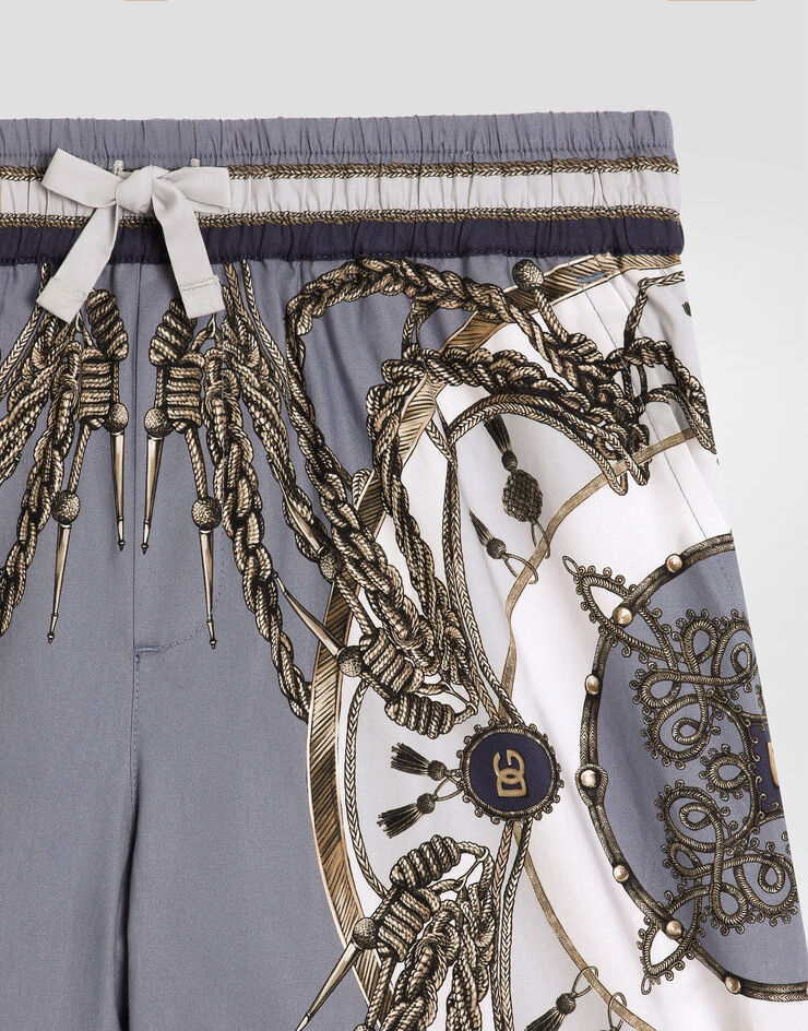 Dolce & Gabbana Cargo-print poplin bermuda shorts Multicolor L43Q47FI5NQ