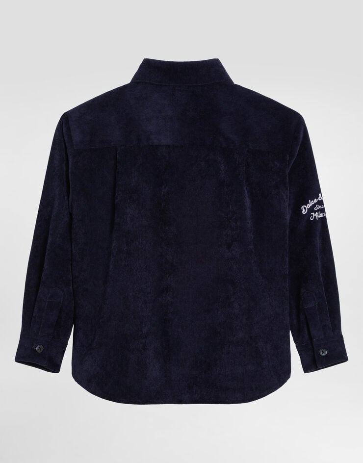 Dolce & Gabbana قميص كوردروي Blue L44S47FUEFO