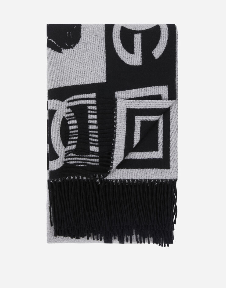 Dolce & Gabbana Cashmere Jacquard Blanket Multicolor TCE012TCAB3