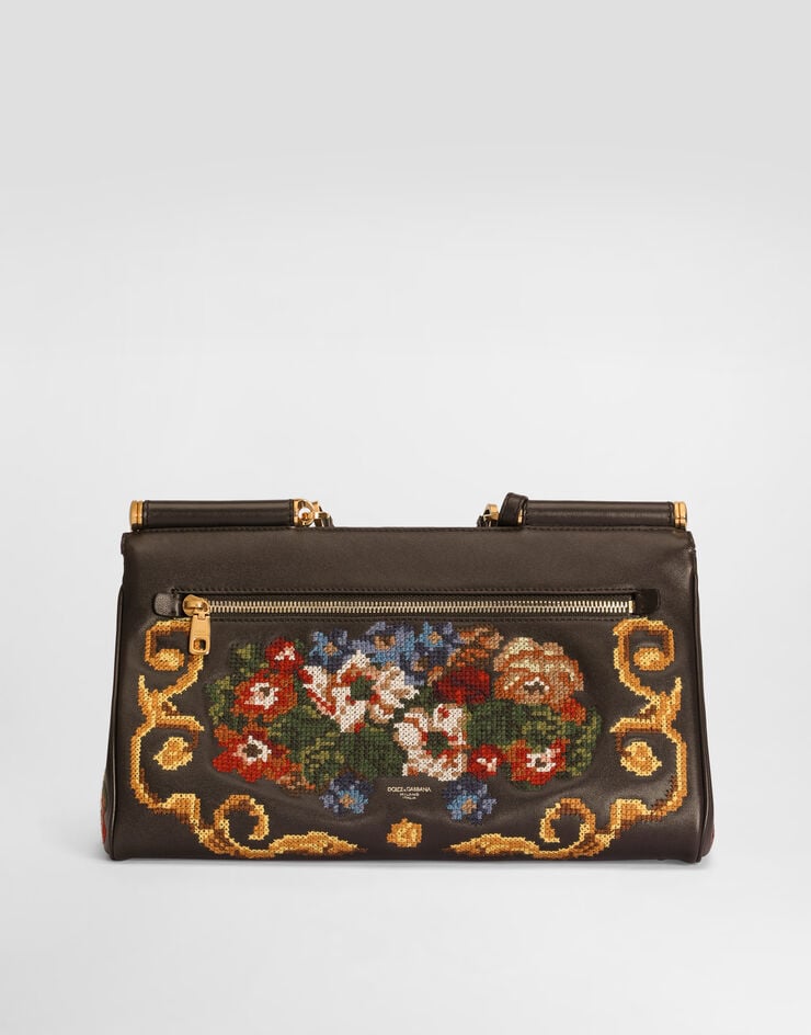 Dolce & Gabbana Medium My Sicily handbag with fine stitch embroidery Dolce & Gabbana Medium My Sicily handbag with fine stitch embroidery Multicolor BB7782B3T62