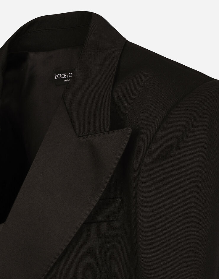 Dolce & Gabbana Wool gabardine Spencer tuxedo jacket Negro F26X5TFU28J