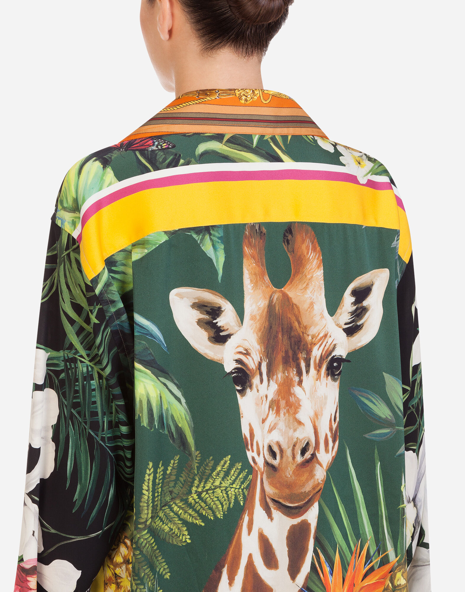 Dolce & Gabbana アニマル リーフ柄 tシャツ org.jpg
