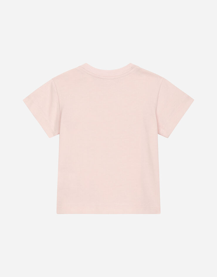 Dolce & Gabbana Dolce&Gabbana 徽标平纹针织 T 恤 粉红 L2JTITG7MKA