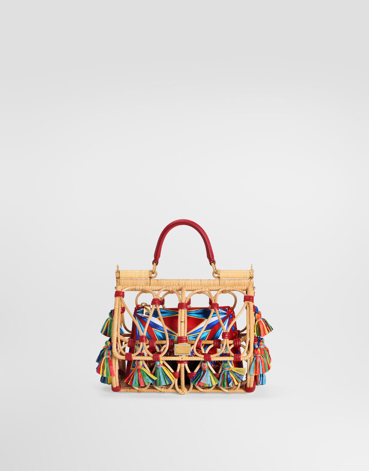Dolce & Gabbana Sicily handbag with embroidery Multicolor BB5660B0421