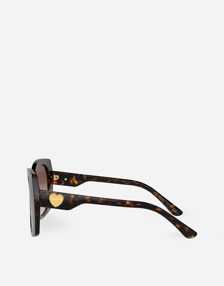 Dolce & Gabbana نظارة شمسية DG Devotion بني VG4385VP513