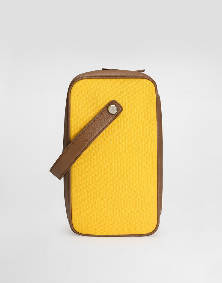 Dolce & Gabbana Lock canvas and calfskin handbag Multicolor BM2449A0368